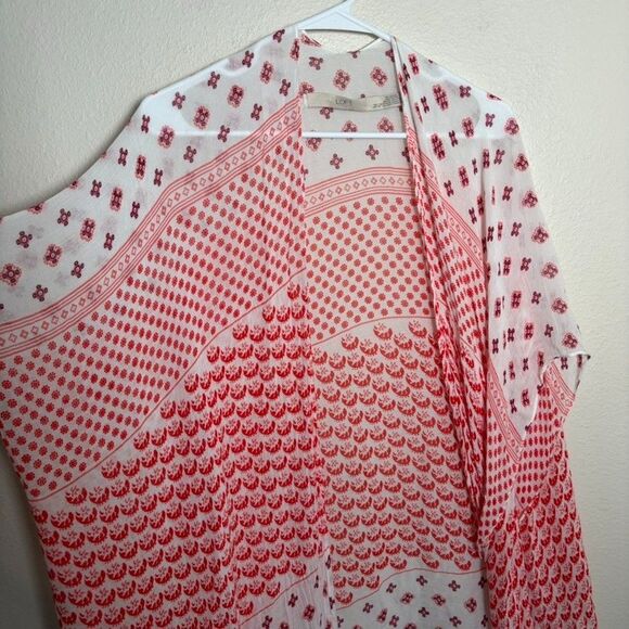 Loft Kimono Women's One Size Floral Open Sheer Coverup Cardigan Scarf - Picture 3 of 6